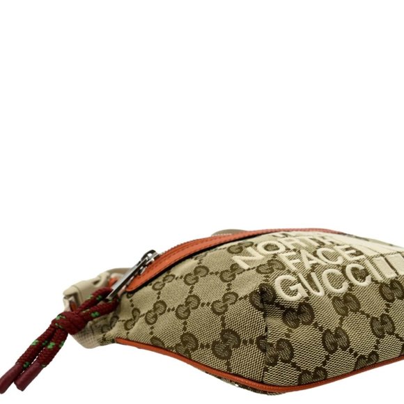 GUCCI  X North Face Canvas Waist Belt Bag Beige - Picture 10 of 15